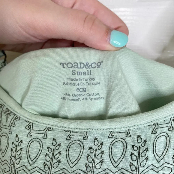 TOAD & CO Long Island Dress Mint Green Maxi Tank Size Small Tencel Cotton Summer - Picture 5 of 9